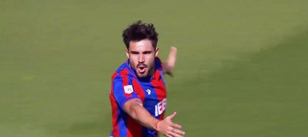 La asistencia de Ezequiel Cerutti para el 1 a 0 de San Lorenzo frente a Tigre