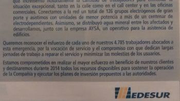 edesur tambien pidio disculpas y promete ejecutar inversiones edesur tambien pidio disculpas y promete ejecutar inversiones