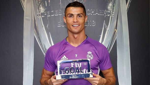 Ronaldo ganó el premio Goal al mejor jugador