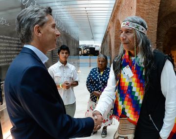 Macri se reunió con el líder de la comunidad Qom