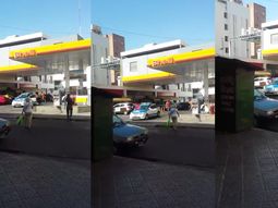 Policías tuvieron que empujar un patrullero en Quilmes