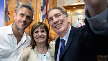 Martín Menem, Patricia Bullrich y Diego Santilli. Martín Menem, Patricia Bullrich y Diego Santilli.