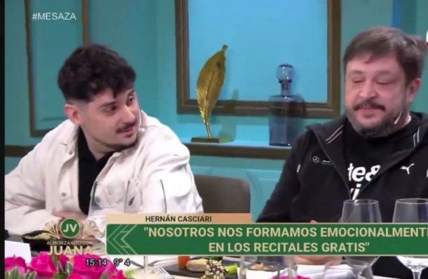 El inesperado cruce entre Luquitas Rodríguez con Hernán Casciari en la mesa de Juana Viale: No llegaste...