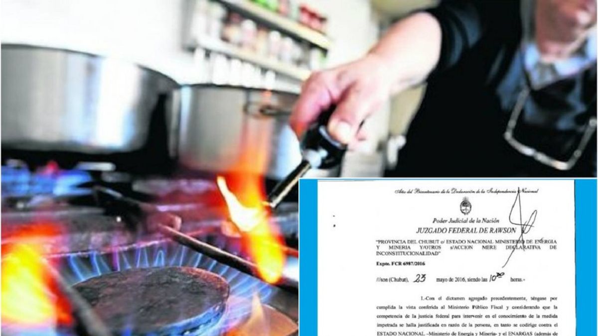 La Justicia Federal frenó el tarifazo del gas en Chubut