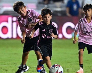 Ciro Messi, el menor de los hijos de Lionel Messi.