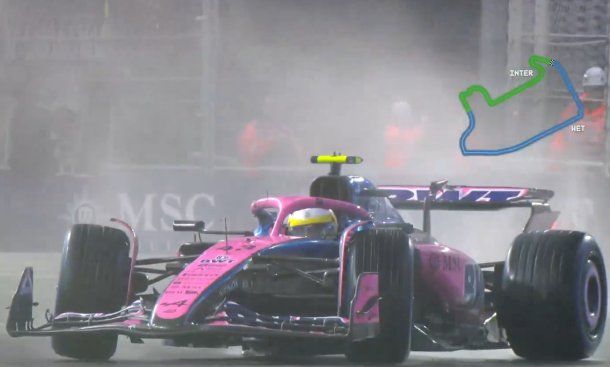 La espectacular maniobra con la que Franco Colapinto evitó el muro en el GP de Las Vegas