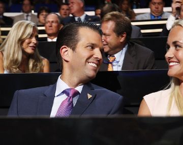 Donald Trump Jr y su esposa Vanessa.