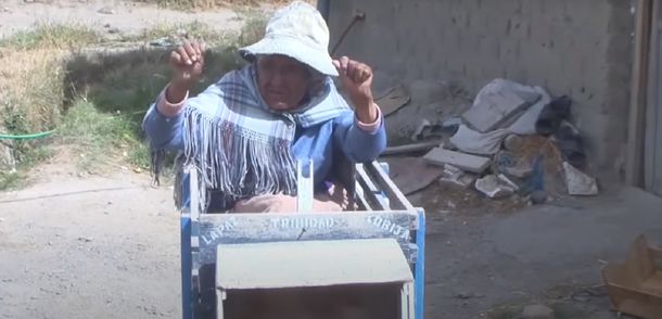 Andrea Mamani tiene 94 años y vive en Bolivia
