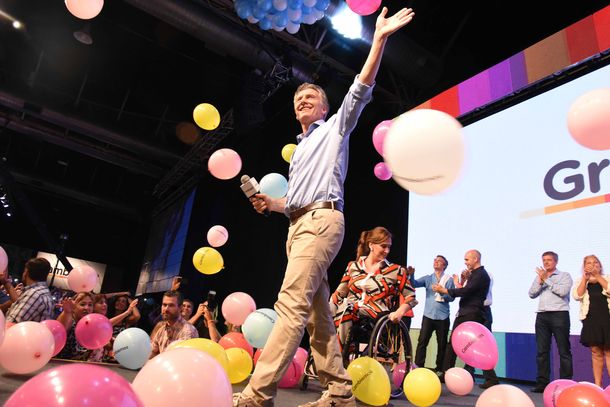 Los festejos de Macri presidente