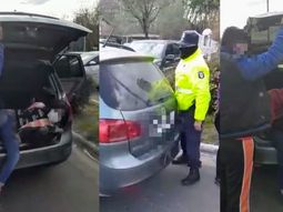 Llevaban a sus hijos de 12 y 13 años en el baúl del auto por la autopista del Buen Ayre