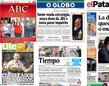 Mirá las tapas de los diarios