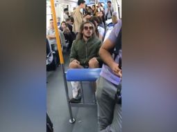 Hacete el malo conmigo: el momento en el que increparon a Rodrigo Eguillor en un tren