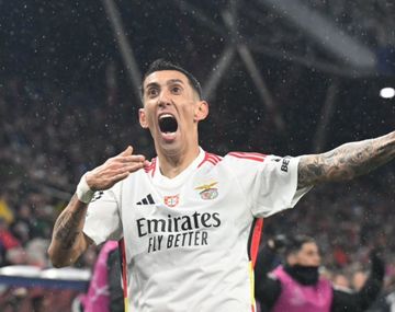 El golazo olímpico de Ángel Di María para el 1-0 del Benfica