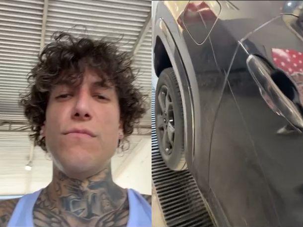 Alex Caniggia denunció que le rayaron su camioneta 0 km y estalló de furia en redes sociales
