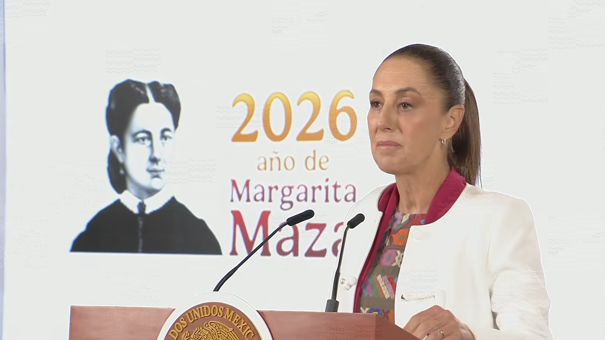 Claudia Sheinbaum en la Mañanera de este lunes.