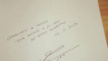 la carta de lionel messi tras conocerse su lesion la carta de lionel messi tras conocerse su lesion
