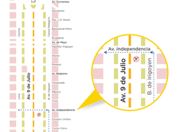 Cambian el giro desde la 9 de Julio hacia Independencia