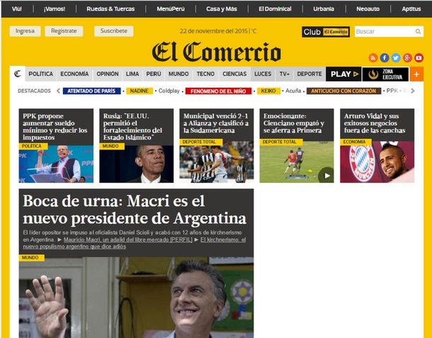 Así reflejan los diarios de Latinoamérica el resultado electoral del balotaje