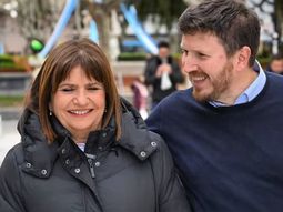 Patricia Bullrich junto a Federido Angelini. Patricia Bullrich junto a Federido Angelini.