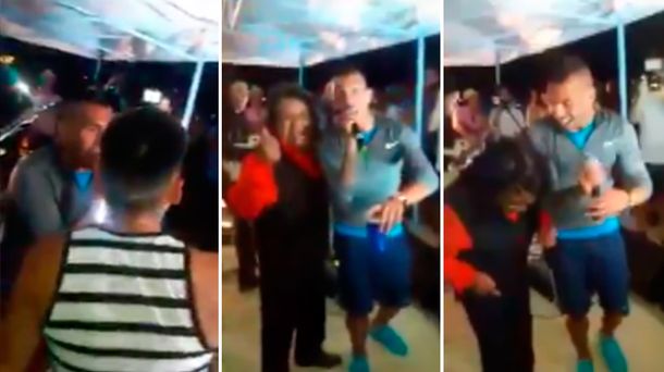 La cumbia no podía faltar en el casamiento del Apache