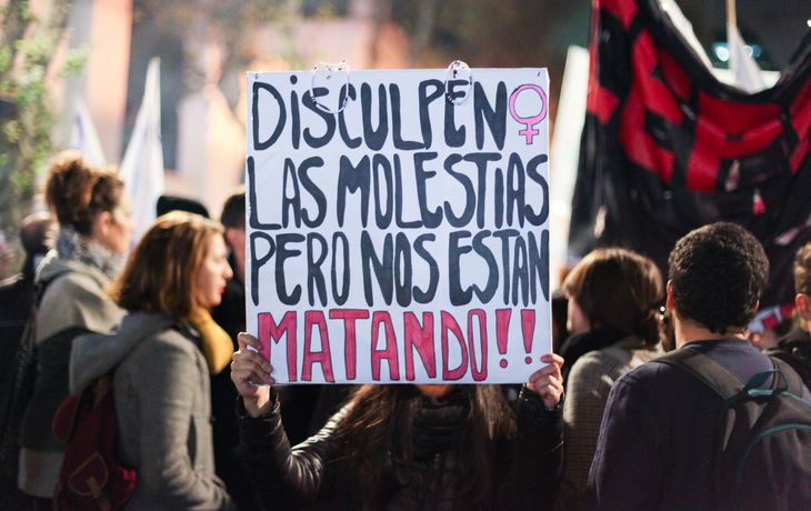 Marcha contra los femicidios