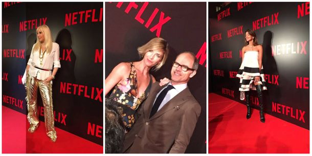Famosos nacionales e internacionales en el evento de Netflix
