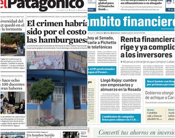 Tapas de diarios del martes 10 de abril de 2018