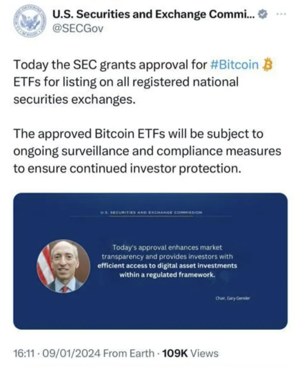 Estados Unidos: la publicación de SEC en X que luego fue borrada y desmentida Estados Unidos: la publicación de SEC en X que luego fue borrada y desmentida