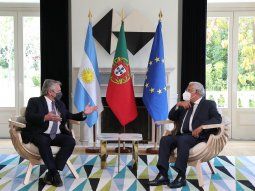 Alberto Fernández se reunió con el primer ministro de Portugal
