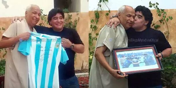 Maradona se reunió con el árbitro que no vio la Mano de Dios: Mi amigo eterno