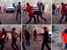 la humillante diversion de sicarios: hacen pelear a dos hombres por su vida la humillante diversion de sicarios: hacen pelear a dos hombres por su vida