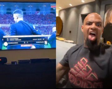 El festejo de Felipe Melo tras la eliminación de River de la Copa Libertadores