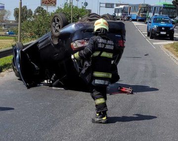 Triple choque en la General Paz: un bebé y dos nenes entre 10 heridos