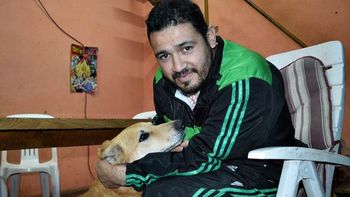 Jesús Hueche y su perro Jesús Hueche y su perro
