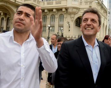 Massa apoyó a Riquelme: Me gustaría que Boca gane la Copa