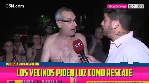 Duro de Domar, en la calle: vecinos reclamaron por los cortes de Edesur