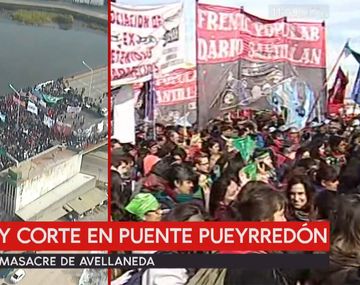 Otro corte total en el puente Pueyrredón: esta vez