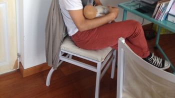 Darío Cvitanich ya practica para atender a su beba Darío Cvitanich ya practica para atender a su beba