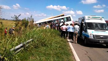 Choque de dos micros en Santa Fe Choque de dos micros en Santa Fe