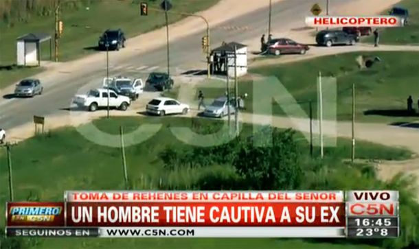 Un hombre mantiene a su ex de rehén en Capilla del Señor