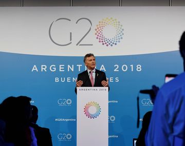 Mauricio Macri en conferencia de prensa