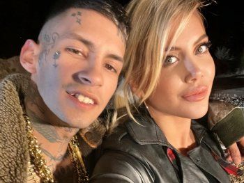 Wanda Nara y L-Gante, juntos en los Premios Gardel