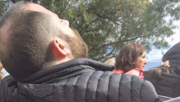 Ottavis se durmió durante una jornada en un santuario salteño. Crédito: diario El Tribuno