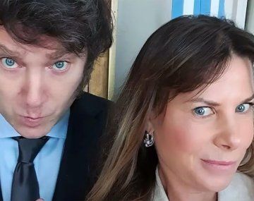 Javier Milei junto a Karina Celia Vázquez, alias Karen Reichardt.