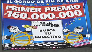 El Gordo de Fin de Año sortea 160 millones de pesos entre las personas que compren su billete en Uruguay. El Gordo de Fin de Año sortea 160 millones de pesos entre las personas que compren su billete en Uruguay.