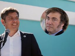 Axel Kicillof y Javier Milei.