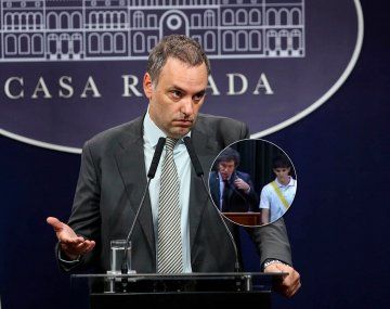 Repudiable posteo de Adorni tras el desamayo del alumno de la escuela a la que fue Milei