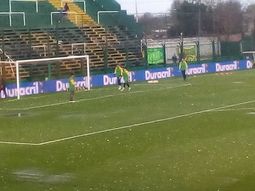 VIDEO: impresionante granizo en la previa del encuentro entre Defensa y Estudiantes