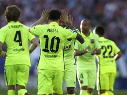 la alegria de messi y mascherano por una nueva consagracion de barcelona la alegria de messi y mascherano por una nueva consagracion de barcelona