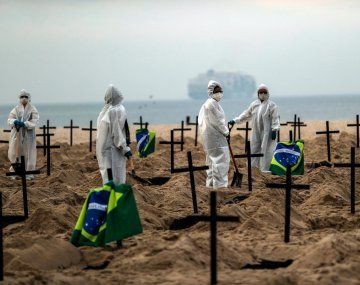 Brasil es el segundo país del mundo con mayor cantidad de muertos por coronavirus Covid-19.